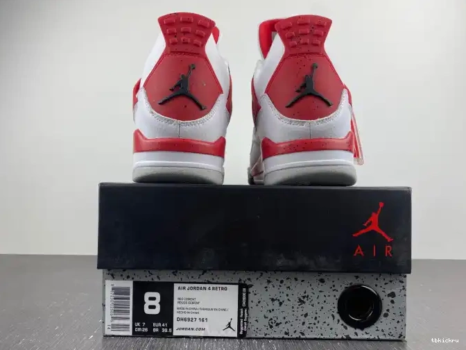 Rep TBkick Cement Red 4 Air DH6927-161 Jordan 0613